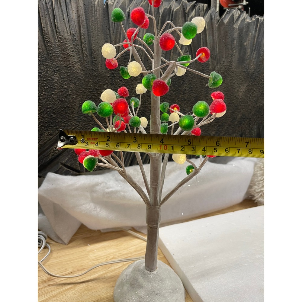 Lighted Gumdrop Christmas Tree Tabletop Decor Red Green White 16 Inch - Picture 5 of 6